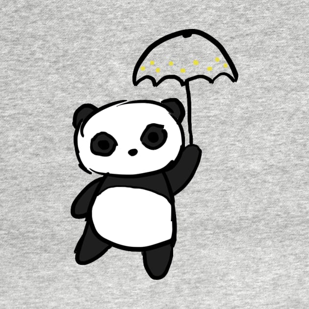 Pawsome Umbrella Panda by PandaUnni